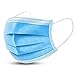 Disposable Face Mask Medical Mask (Blue 50pcs) Earloop Mouth Mask, Comfortable Sanitary Surgical Mask for Dust, Protection and Personal Health Professional 3-Layer Anti Dust Breathable