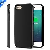 iPhone 8 /7 Battery Case(4.7'') Support Lightning Headphone,K-RSEN 3000mAH Ultra Slim External Protective Portable For iPhone 7 /8 (4.7in) Extended Charging Battery Caser [With Audio]--Black