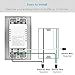 Smart WiFi Wall Outlet,Independently Controllable Top & Bottom Outlets, Works with Alexa Dot Echo Plus Google Assistant IFTTT,Duplex Receptacle,No Hub Required