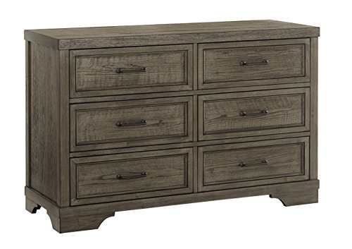 Westwood Design Foundry 6 Drawer Dresser, Brushed Pewter