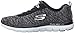 Skechers Women's Flex Appeal 2.0 Sneaker, Black/White Multi, 10 W US