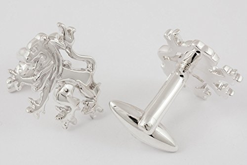 ZAUNICK Rampant Lion Cufflinks Sterling Silver