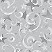 Spinning Silver Stars Metallic Wrap Roll 24 Inch X 15 Feet - Holiday Wrapping Paper