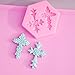 TXIN Cross Shape Non Stick Silicone Fondant Cake Decorating Chocolate Molds Candy Molds Baking Cookie Mould Soap Decorating Molds