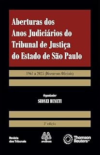 Livro Aberturas dos anos judiciários do Tribunal de Justiça do Estado de São Paulo
