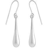Boma Jewelry Sterling Silver Teardrop Dangle Earrings