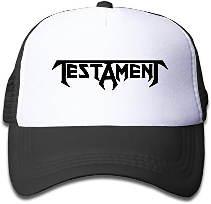 Macthy Testament Band Logo Boy's Mesh Snapback Hat Cap Black