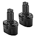 Shentec 2 Pack 3000mAh 7.2V Battery Compatible with Dewalt DW9057 DE9057 DE9085 DW920K DW920K2 DW925K DW925K2 DW968K, 7.2V Ni-MH Battery primary