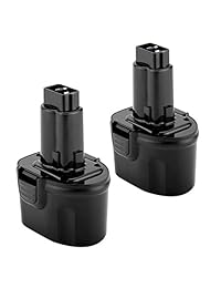 Pack de 2 baterías Shentec 3000 mAh 7,2 V compatible con Dewalt DW9057 DE9057 DE9085 DW920K DW920K2 DW925K DW925K2 DW968K, 7,2 V Ni-MH
