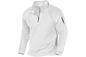 H HYFOL Men's USA Flag Graphic Pocket Pullover American Patriotic 1/4 Zip Stand Collar Long Sleeve Sweatshirts