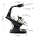 Intsun LED Helping Hands Magnifier Soldering Station 3X 4.5X Magnifying Glass with Clamp and Alligator Clips for Assembly, Repair, Modeling, Crafts (Black)