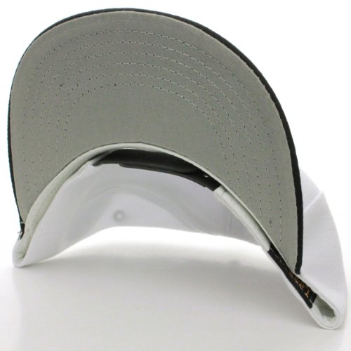 L.O.G.A. Plain Adjustable Snapback Hats Caps (Many Colors). (One Size, White Black)