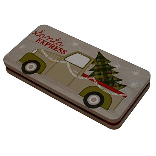 Christmas Gift Card Holders Tin Money Holder with Holiday Designs and Sayings, Rectangle Tins for Gift Giving Cash & Cards on Xmas (Set of 9)