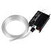LightMe Colorful 16W RGBW 7 Color Changing LED Optic Lights Star Ceiling Kit Light 150pcs 0.75mm 2M Optical Fiber Engine Lighting RF 24key Remote(Black)