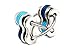 Fidgetland Ninny - As Seen on Shark Tank - ADHD/ADD, Stress & Anxiety, Bike Chain Fidget, Classroom Approved | Solid Rings