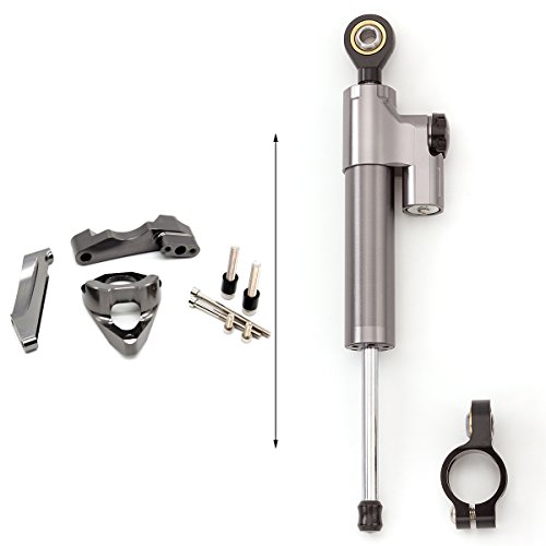 FXCNC Racing Motorcycle CNC Steering Damper Stabilizer Buffer Control Bar With Mounting Bracket Kit Full Set Fit For Suzuki GSXR 1000 2001-2006