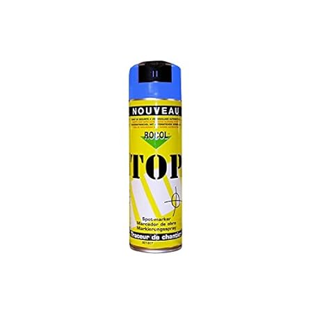 TOP Markierungsspray Rocol - BLAU - 500ml-Farbdose - Farbspray - Markierspray - Markierungsfarbe - Forstspray - Forstfarbe