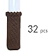 MelonBoat Chair Leg Socks, Hardwood Floor Protectors, Furniture Feet Caps Covers, Fit Girth 2-3/4 to 7, 32 Pack Cross Knitted Brown