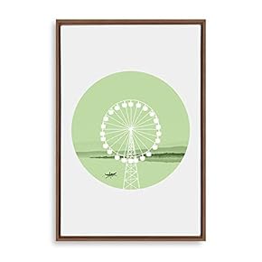 Framed Canvas Wall Art Circular Pattern Canvas Prints Home Artwork Decoration for Living Room,Bedroom - 24x36 inches