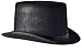 NJ Novelty - Black Felt Top Hat, Costume Dress Up Party Hat + White Band