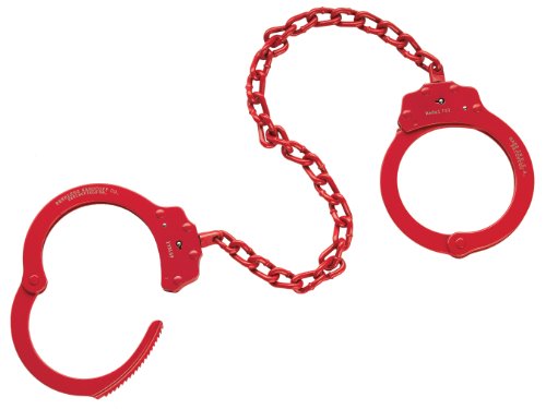 Peerless handcuff company 753b leg iron, red