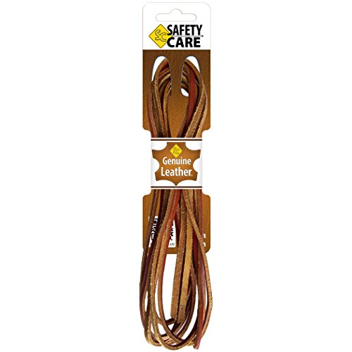 SafetyCare Genuine Leather Boot & Shoe Laces - Tan