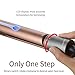 LANPRO Flat Iron Hair Straightener, 2 in 1 Straightener And Curling Iron, Titanium Straightening Flat Iron For Hair Styling Heats Up Fast Rotating Adjustable Temperature High Heat 265℉-450℉, 1″ Goldthumb 1
