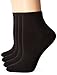 Hanes Women's ComfortSoft Ankle Sock, 3-Pack, Black/Assorted, Shoe Size: 8-12