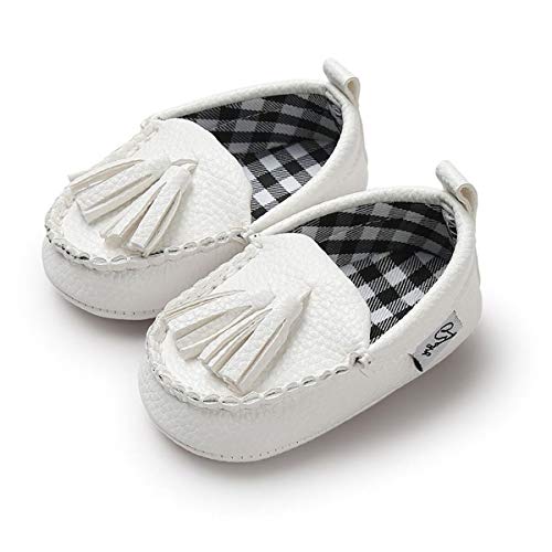 Baby Boys Girls Shoes Newborn Infant Toddler Loafers Tassels Soft Sole Moccasins First Walkers Flat Boat Dress Shoes