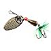 Fishing Spinner Lures Rotatable Inline Spinners Bass Trout Fishing Tackle Baits with Feather Rooster Tails Pack of 30pcs