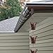 Iron Butterfly Decorative Rain Chain for Gutters | Unique Downspout Extension Home Décor | Rainwater Diverter with Rain Collector Cups is an Excellent Gift Idea for Housewarming, Birthday