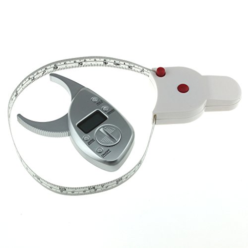 Hukai Digital Body Fat Caliper + Waist Measuring Arm Hips Tape Measure Analyzer Kits