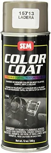 (4-in-1) SEM 15713 Ladera Color Coat - 12 fl. oz. + Treated Cleaning Sponge + Quick-Dry Microfiber Towel + SEM Color Charts