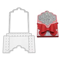 AkoMatial Cutting Dies,Bookmark Box Design Embossing Cutting Dies Tool Stencil Template Mold Card Making Scrapbook Album Paper Card Craft,Metal