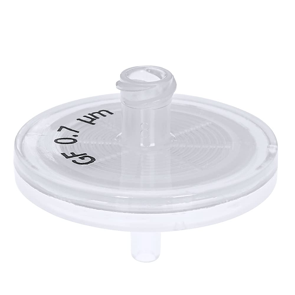 GVS Filter Technology, Syringe Filter, ABLUO, 25mm, Glass Fiber Membrane, 0.70µm, PP Housing, 100/pk