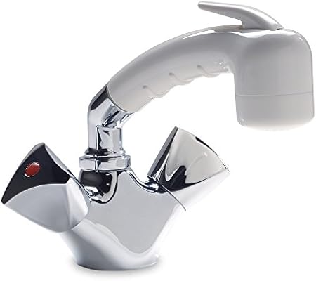 Ambassador Marine Trinidad Head Shower Combo Faucet Small White