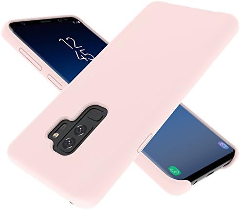 Galaxy S9 Plus Case, Nuomaofly Liquid Silicone Gel Rubber [Anti-Scratch Protective] Surface Smooth With Microfiber Cloth Lining for Samsung Galaxy S9 Plus (Pink)