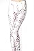QZUnique Women's Classic Retro Printed Pattern Ankle Length Elastic Tights Leggings