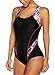 CharmLeaks Women One Piece Athletic Swimwear Endurance Swimming Suits S Red