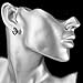 Charisma Hoop Huggie Earrings Unisex Stainless Steel Ear Piercings Hypoallergenic Jewelry Black 3 Pairs