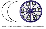 Dyson DC07 / DC14 Lifetime HEPA Post Motor Exhaust Filter, Purple, Fits Dyson Part 901420-02, and (2) 908682-01. With 2 FREE Gasket Seals!