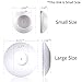 Cunina 2 Pack Wall Protector Guard Protect Door Stair Wall Surface for Baby Pressure Gate and Shower Curtain Rods with 4 Pack Table Corner Guard (White)