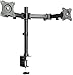 VIVO Dual Monitor Articulating Desk Mount Stand with Height Adjustment and Open VESA Plates for 2 LCD Screens up to 27 inches, Horizontal Array, STAND-V002M