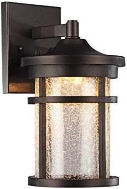 Chloe Transitional 1-light Oil Rubbed Bronze LED Outdoor Wall Lantern