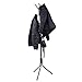Water-chestnut Coat Rack, Stainless Steel Hat Hanger, Modern Designed Metal Base Tree Stand Holder Hooks Hanging Jacket Hat Umbrella Bags Scarves Towels (White)
