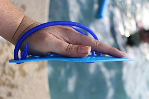Forestfish Swimming Hand Paddles Training Paddles with Adjustable Strap for Adults and Kids Improve Swimming Speed (M: 7.5 x 5.5 Inch)