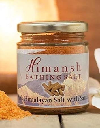 The Craft House Pure Sandal Bath Salt For Muscular Relief, Aches and Pain, Anti Aging, Antialergic (Made From Himalayan Pink Rock Salt) (200g)