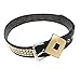 Coolcoco Black Leather Gold Studded Belt for Harley Quinn Women Girls Cosplay Accessory Outfit