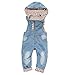Kidscool Baby Denim Light Blue Soft Cute Overalls with Hat