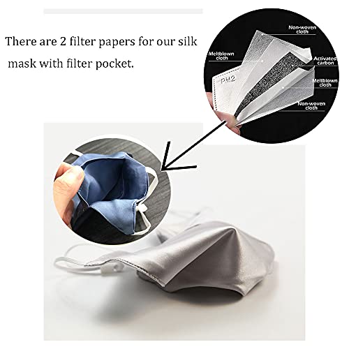 100 Mulberry Silk Face Masks Fashion 19 Momme Silk Mask for Sensitive